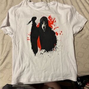 Women White Graphic Tee